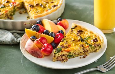 Beef & Veggie Quiche